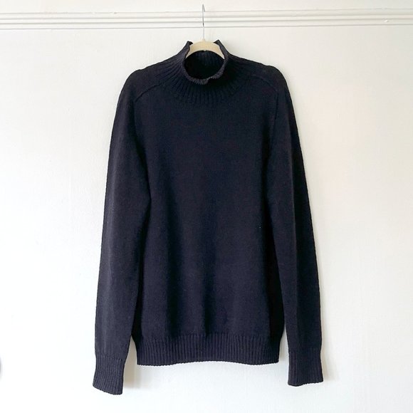 Margaret Howell Navy Wool Turtleneck - Picture 1 of 6